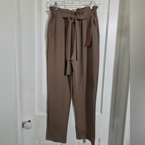 Women's Tan Straight Leg Pants